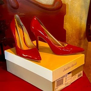 Charles David patent leather heels